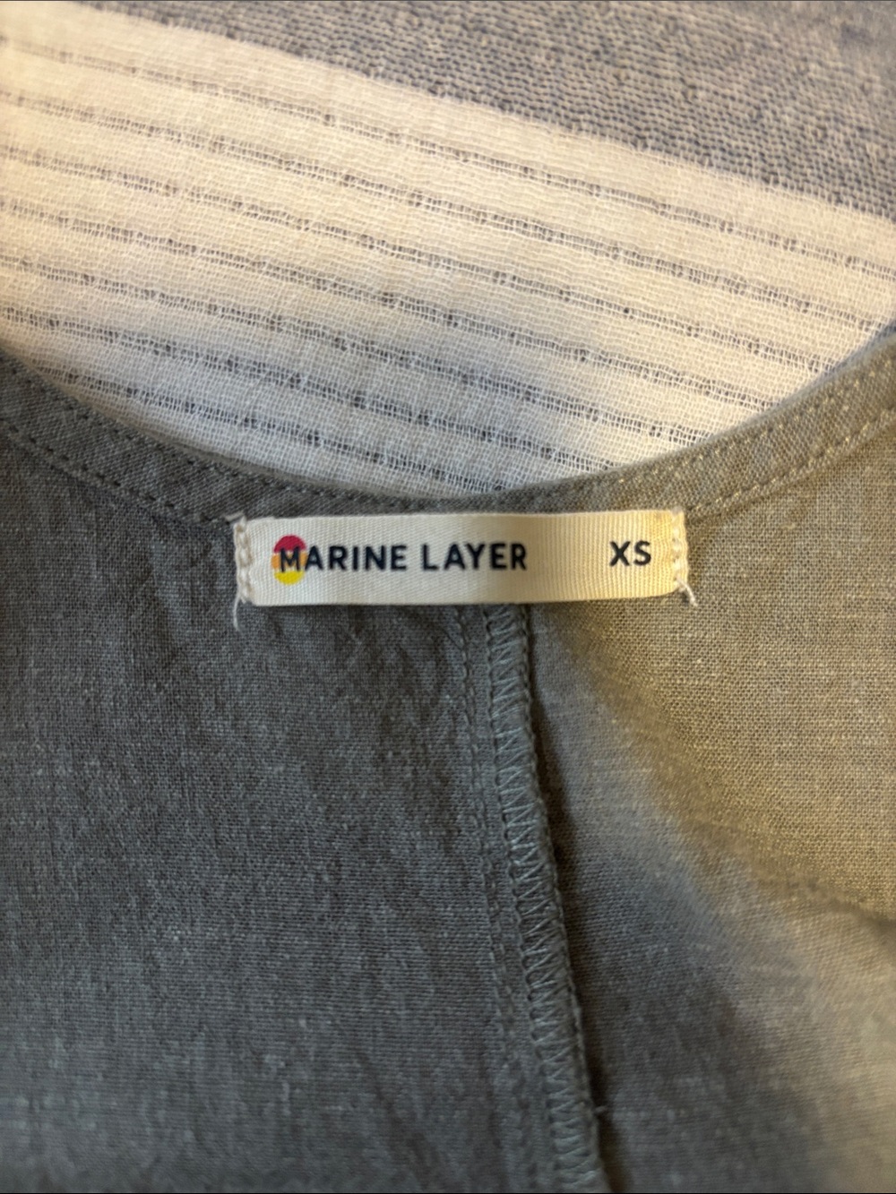 Marine Layer XS Sydney Jumpsuit in Sage - Picture 4 of 4